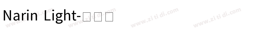 Narin Light字体转换